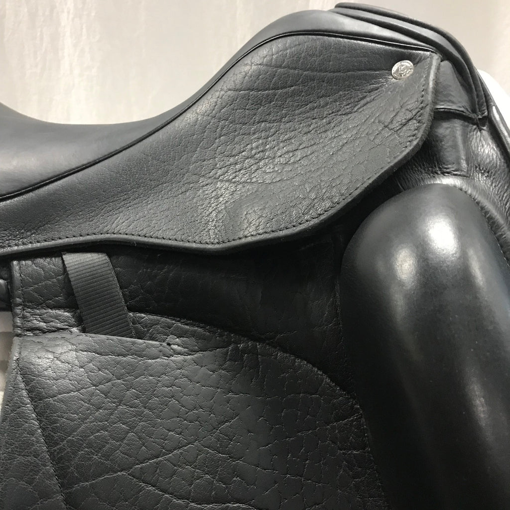 HOLD: Used Custom Icon Star 18" Monoflap Dressage Saddle