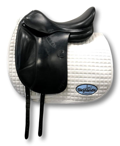HOLD: Used Custom Wolfgang Solo 17.5" Dressage Saddle