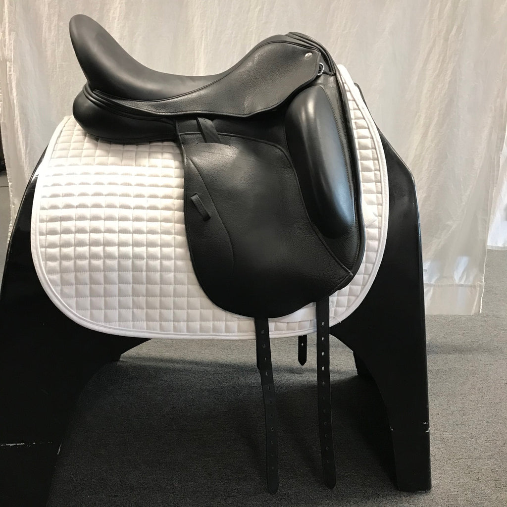 HOLD: Used Custom Icon Star 18" Monoflap Dressage Saddle