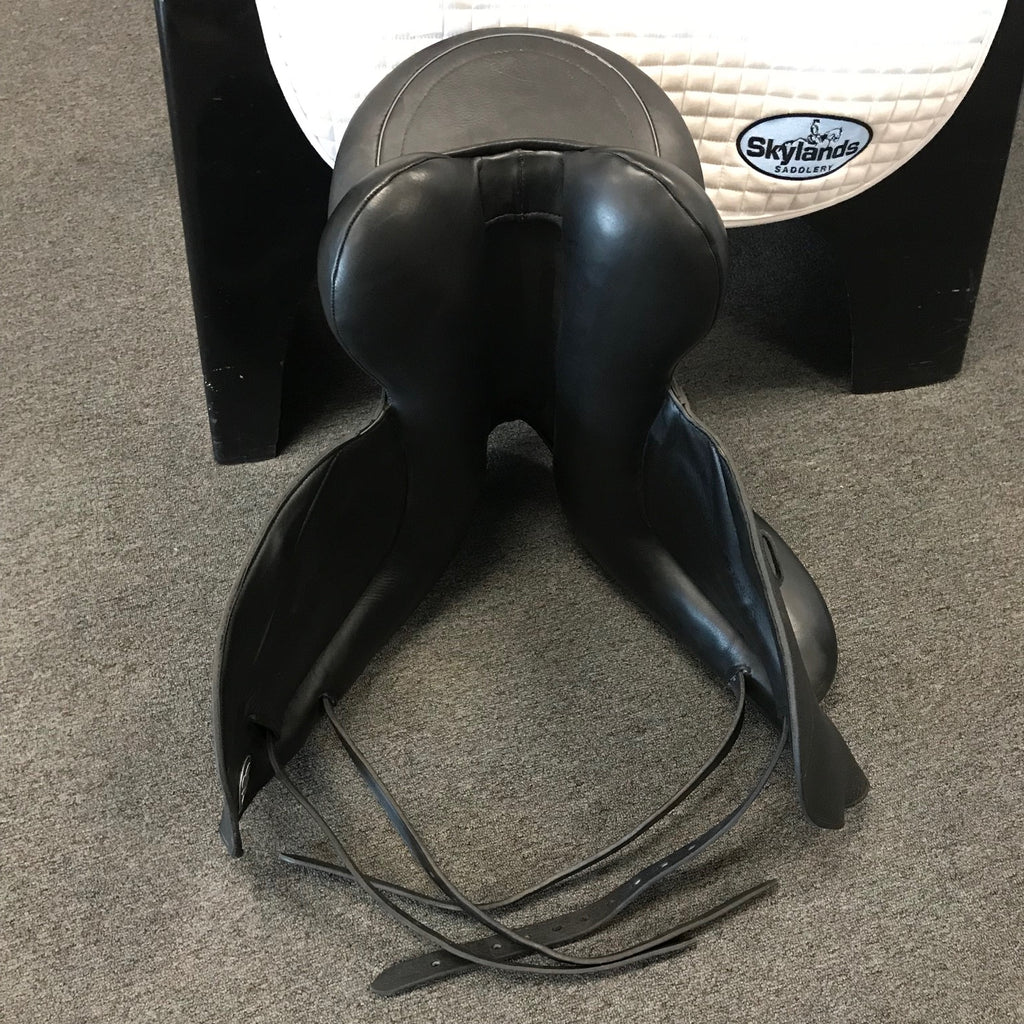 HOLD: Used Custom Icon Star 18" Monoflap Dressage Saddle