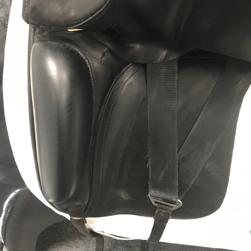 HOLD:  Used Custom Saddlery Steffen's Advantage 17.5" Dressage Saddle