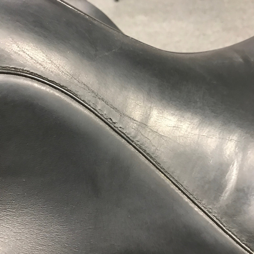 HOLD:  Used Custom Saddlery Steffen's Advantage 17.5" Dressage Saddle