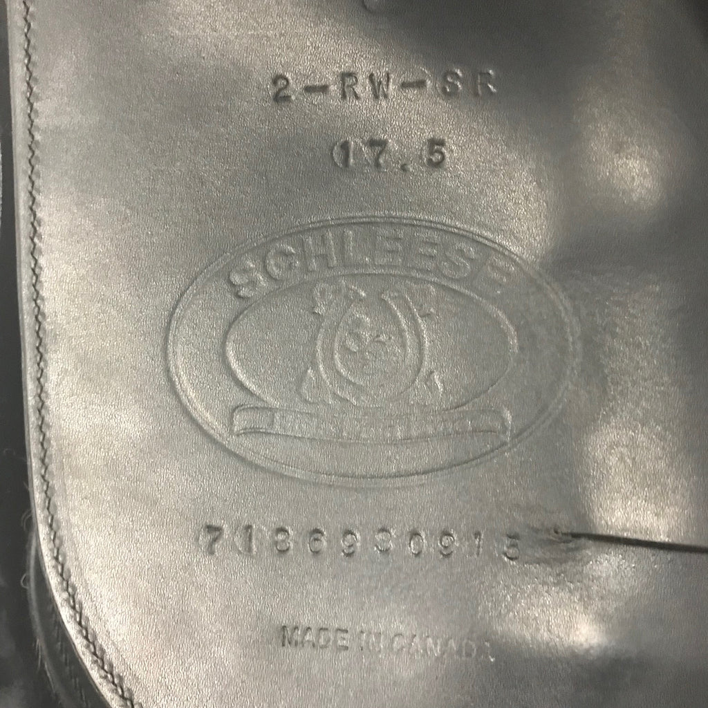 HOLD:  Used Schleese Obrigado 17.5" Dressage Saddle