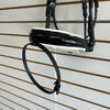 Comfort XS Patent Snaffle Bridle, White Padding with Swarovski Fade Rocks