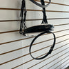 Comfort XS Patent Snaffle Bridle, White Padding with Swarovski Fade Rocks