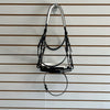 Comfort XS Patent Snaffle Bridle, White Padding with Swarovski Fade Rocks