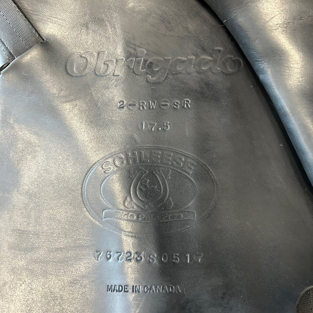 HOLD:  Used Schleese Obrigado 17.5" Dressage Saddle