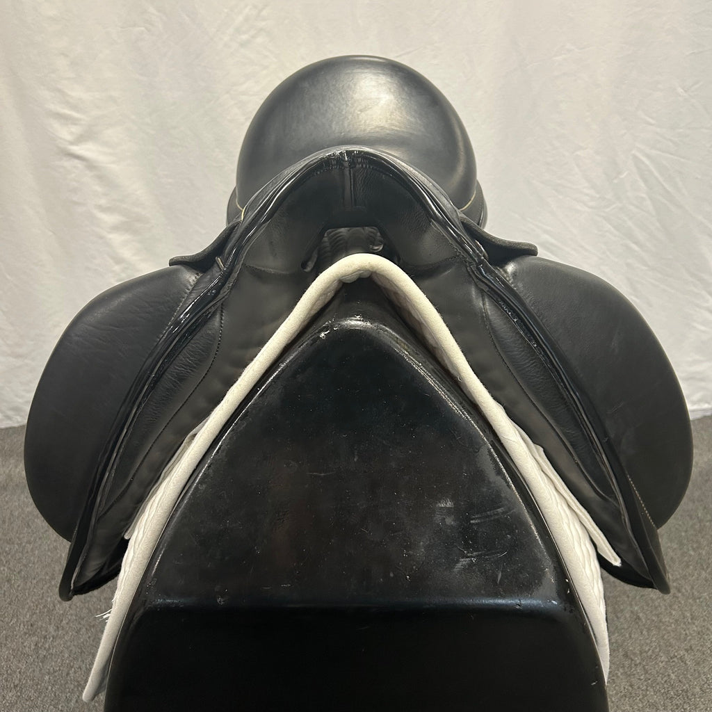 HOLD:  Used Custom Icon Star 17.5" Monoflap Dressage Saddle