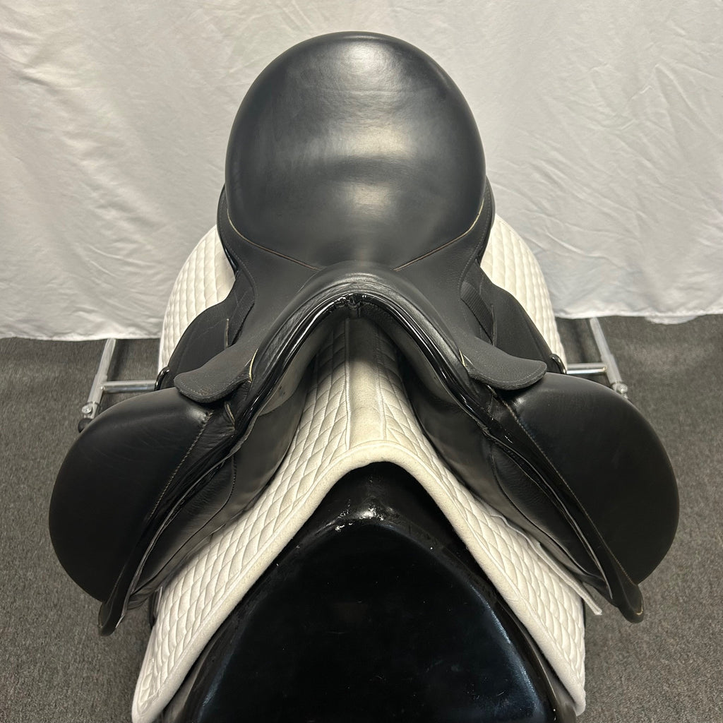HOLD:  Used Custom Icon Star 17.5" Monoflap Dressage Saddle