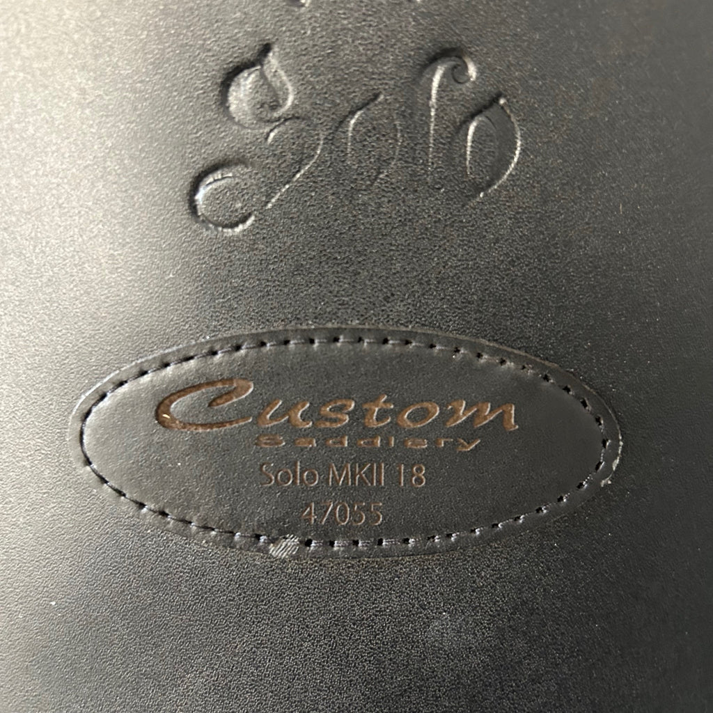 HOLD:  Demo Custom Wolfgang Signature Solo MKII 18" Dressage Saddle