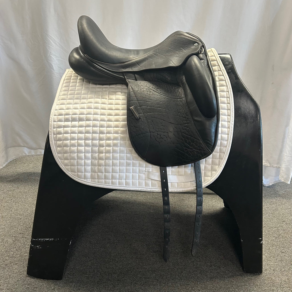 Used Custom Icon Flight 17" Monoflap Dressage Saddle