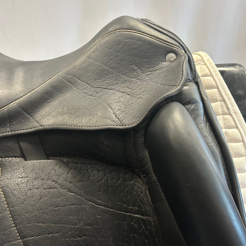 Used Custom Icon Flight 17" Monoflap Dressage Saddle