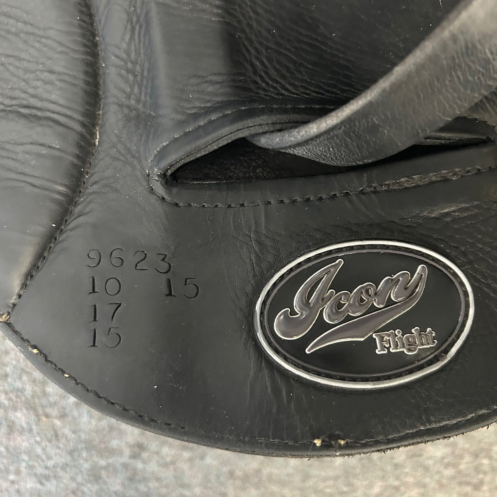 Used Custom Icon Flight 17" Monoflap Dressage Saddle