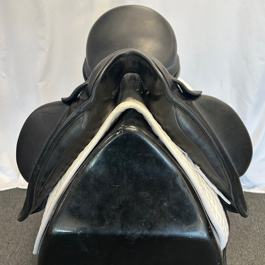 Used Custom Icon Flight 17.5" Monoflap Dressage Saddle
