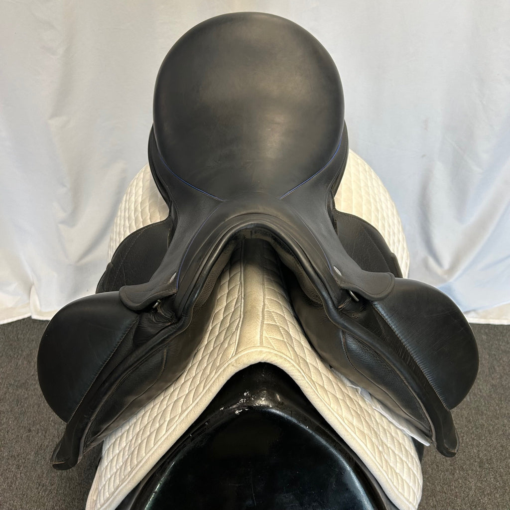 Used Custom Icon Flight 17.5" Monoflap Dressage Saddle
