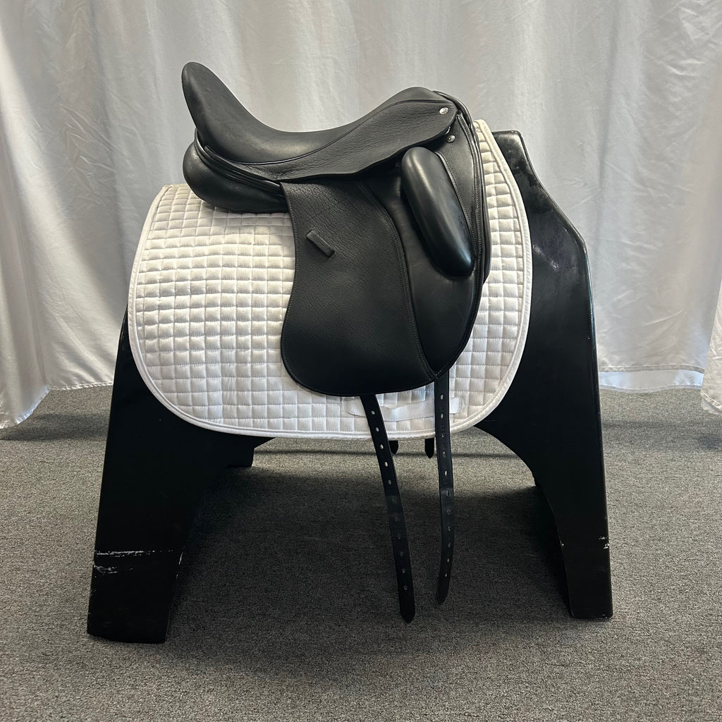 HOLD:  Used Custom Wolfgang Solo MKII 17.5" Dressage Saddle