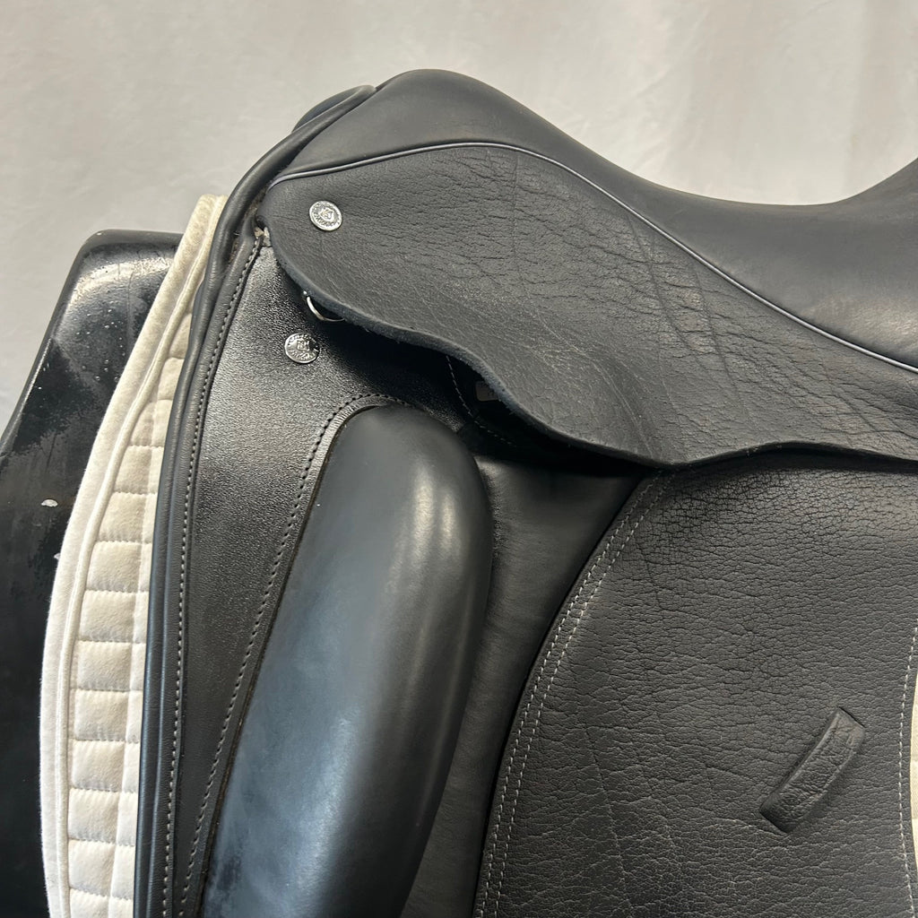 HOLD:  Used Custom Wolfgang Solo MKII 17.5" Dressage Saddle