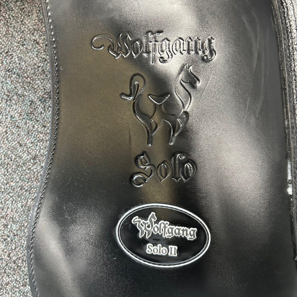 HOLD:  Used Custom Wolfgang Solo MKII 17.5" Dressage Saddle
