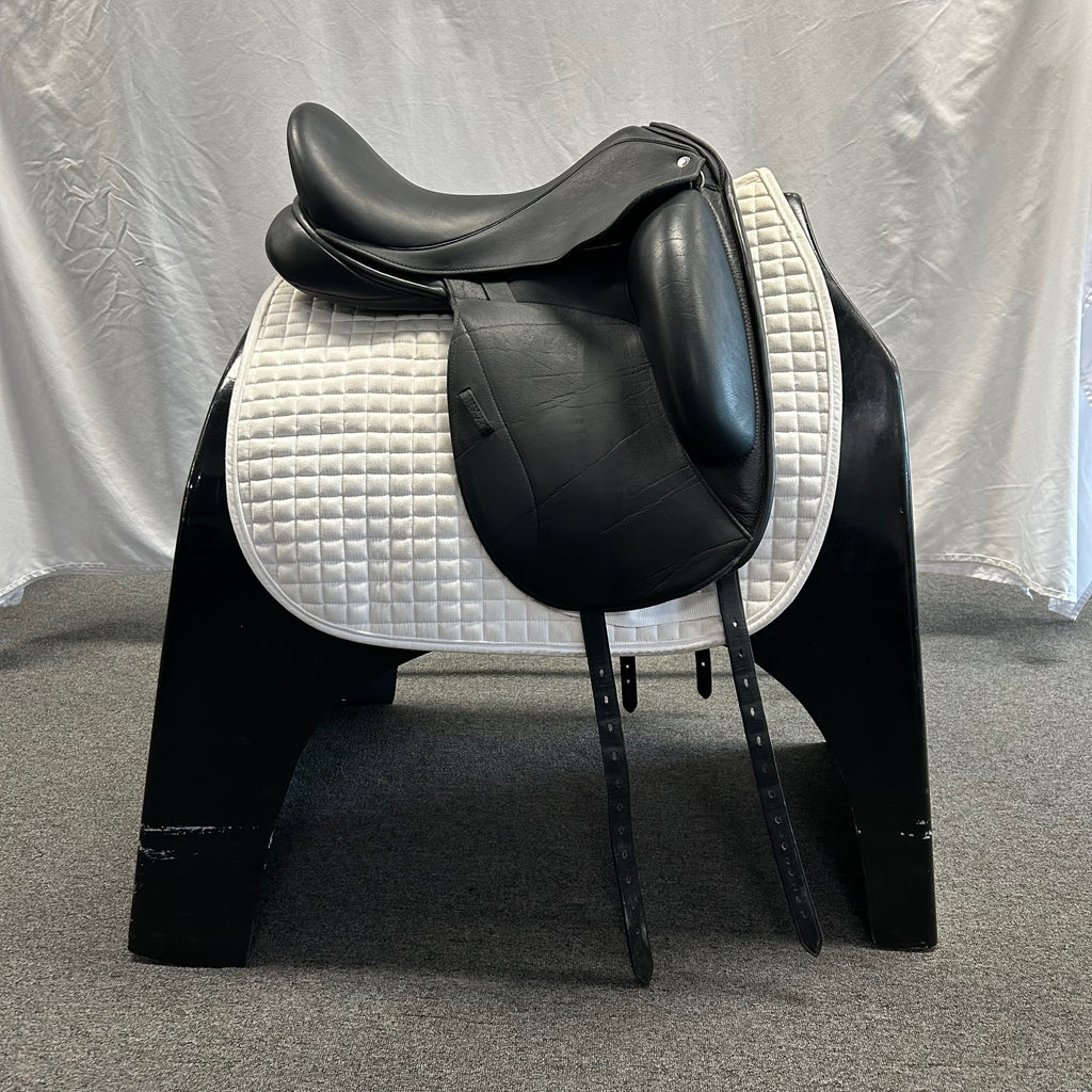 Used Custom Icon Flight 17" Monoflap Dressage Saddle