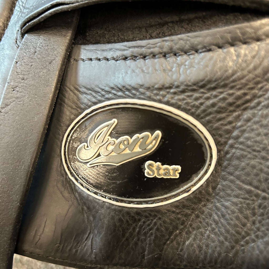 Used Custom Icon Star 17.5" Monoflap Dressage Saddle