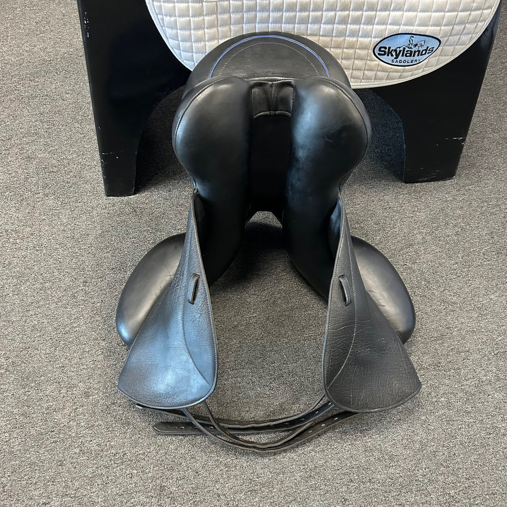 Used Custom Icon Star 17.5" Monoflap Dressage Saddle