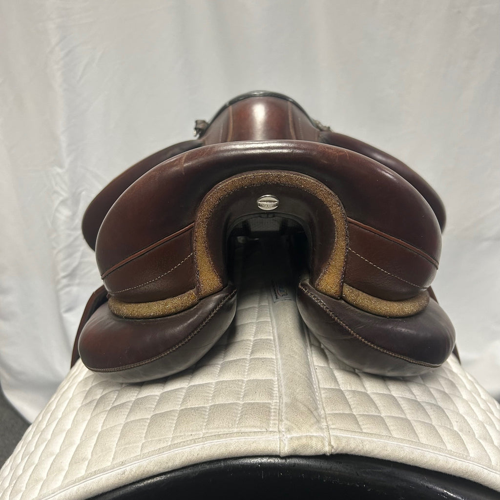 Used Devoucoux Makila Harmonie 17.5" Monoflap Dressage Saddle