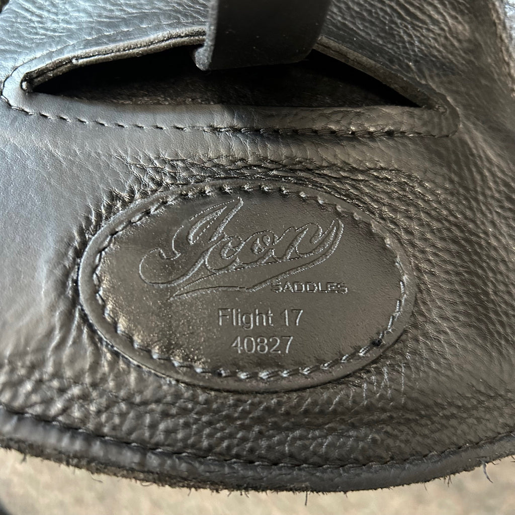 Used Custom Icon Flight 17" Monoflap Dressage Saddle