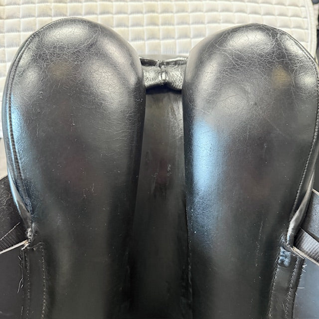 HOLD:  Used Custom Signature Wolfgang Solo 17.5" Dressage Saddle