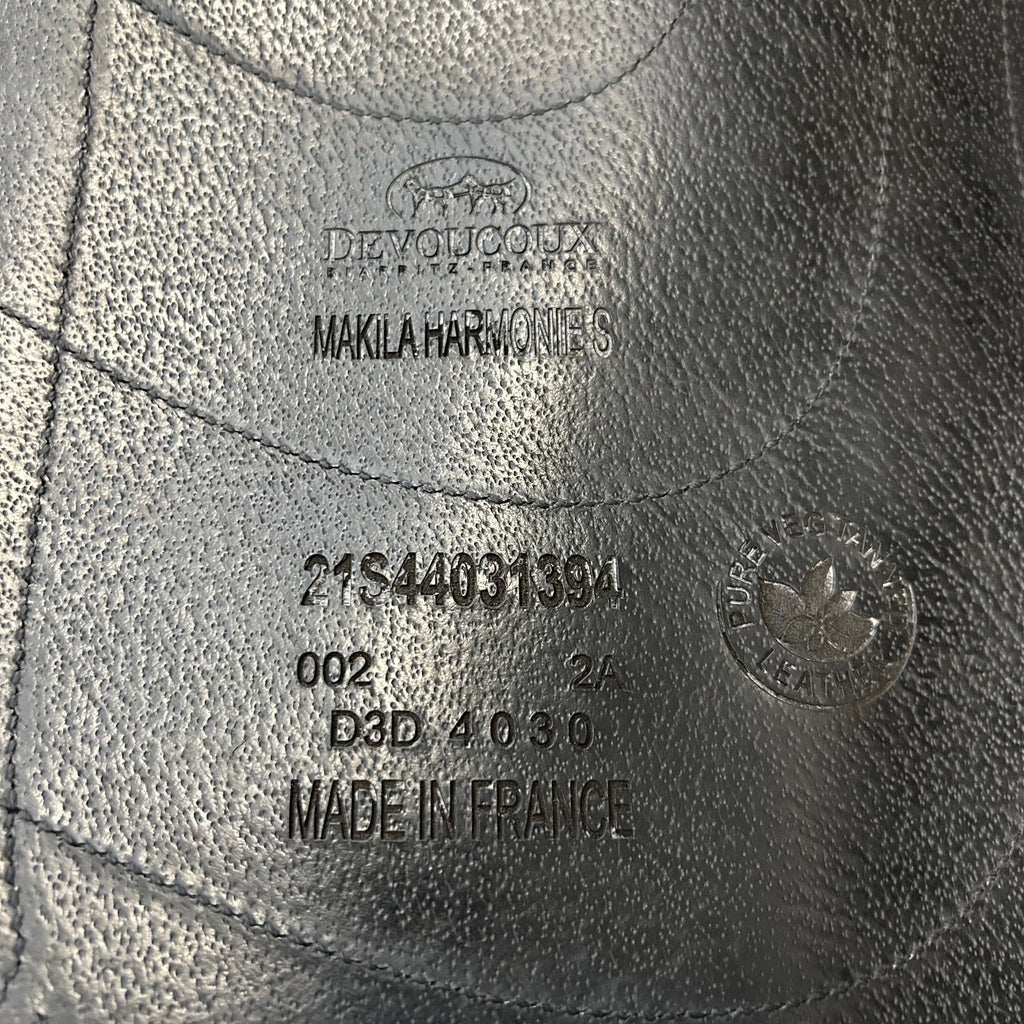 Used Devoucoux Makila Harmonie S 17.5" Monoflap Dressage Saddle