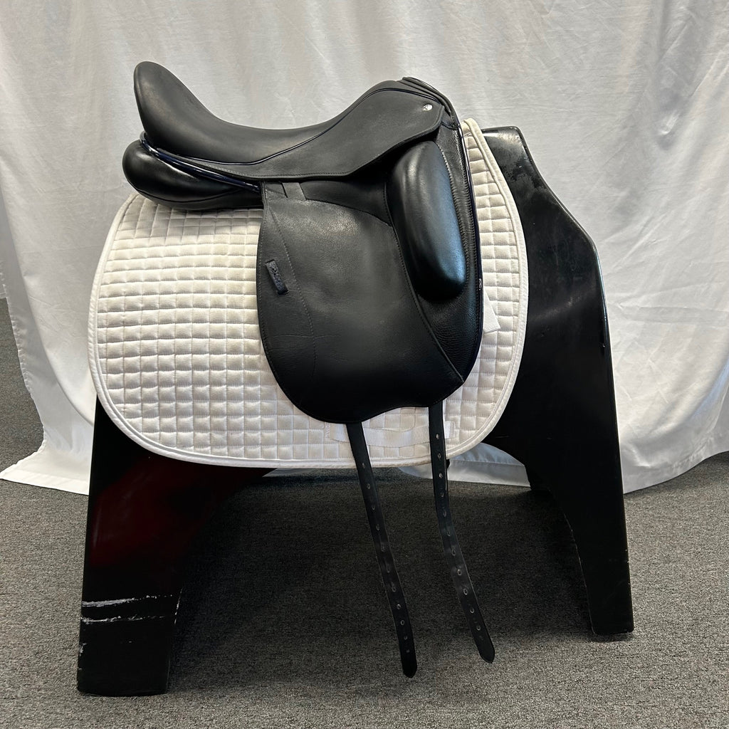 Used Custom Icon Flight 17.5" Monoflap Dressage Saddle