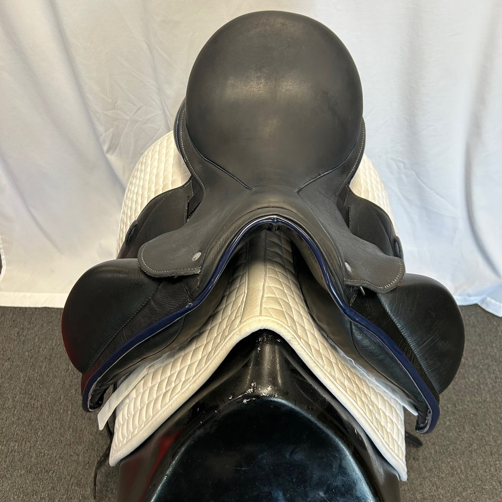 Used Custom Icon Flight 17.5" Monoflap Dressage Saddle