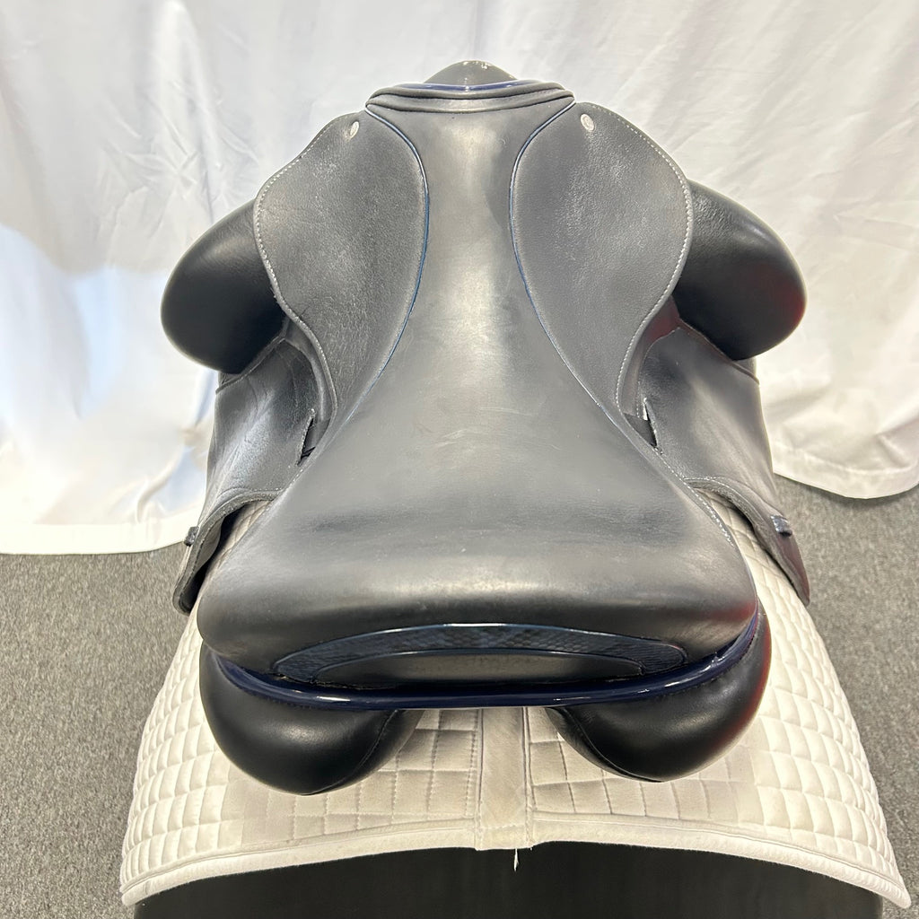 Used Custom Icon Flight 17.5" Monoflap Dressage Saddle