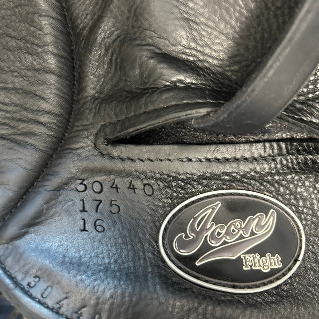 Used Custom Icon Flight 17.5" Monoflap Dressage Saddle