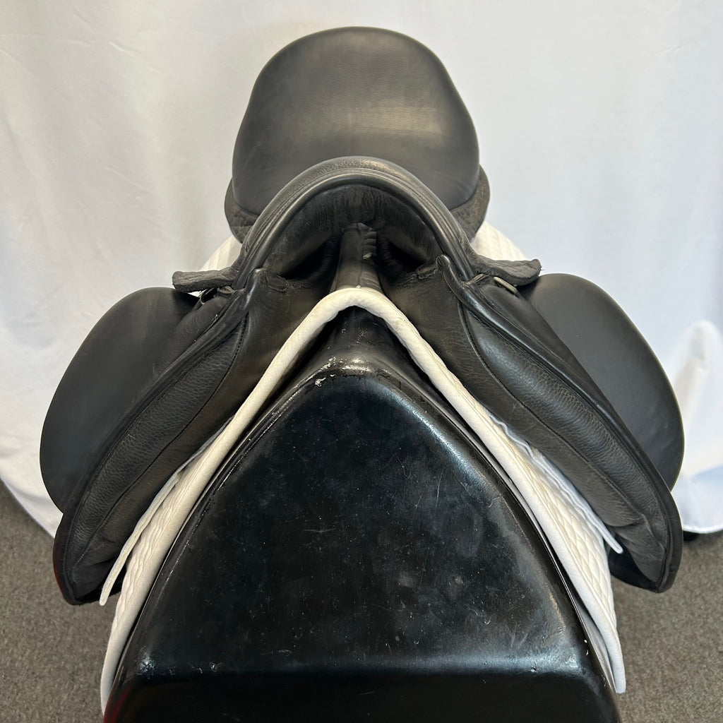 Used Custom Saddlery Wolfgang Omni Monoflap 17.5" Dressage Saddle