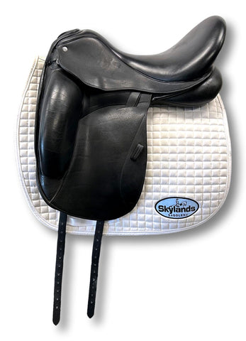 Demo Custom Saddlery Steffen's Advantage Monoflap 17" Dressage Saddle