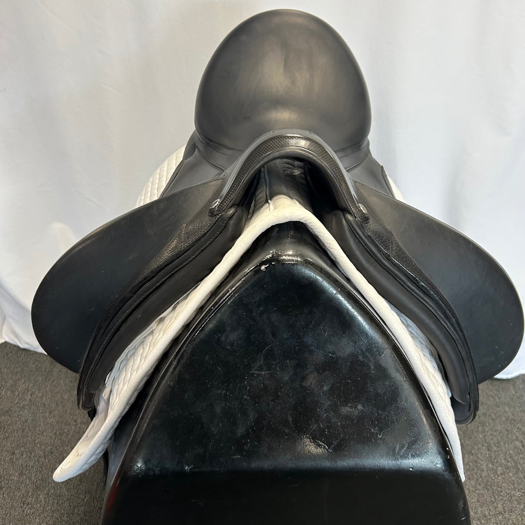 Used Devoucoux Makila Harmonie S 16.5"- 17" Monoflap Dressage Saddle