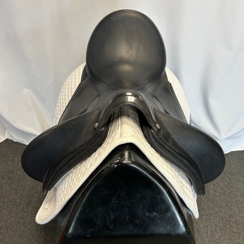 Used Devoucoux Makila Harmonie S 16.5"- 17" Monoflap Dressage Saddle