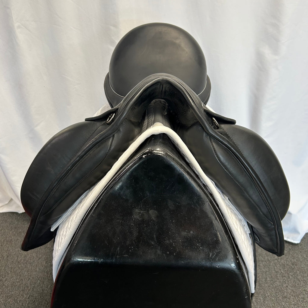 Used Custom Icon Flight 18" Monoflap Dressage Saddle