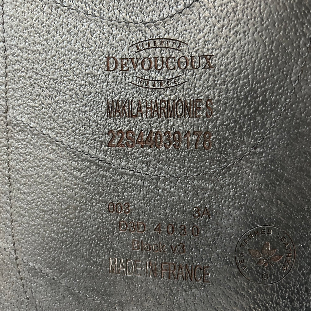 Used Devoucoux Makila Harmonie S 18" Monoflap Dressage Saddle