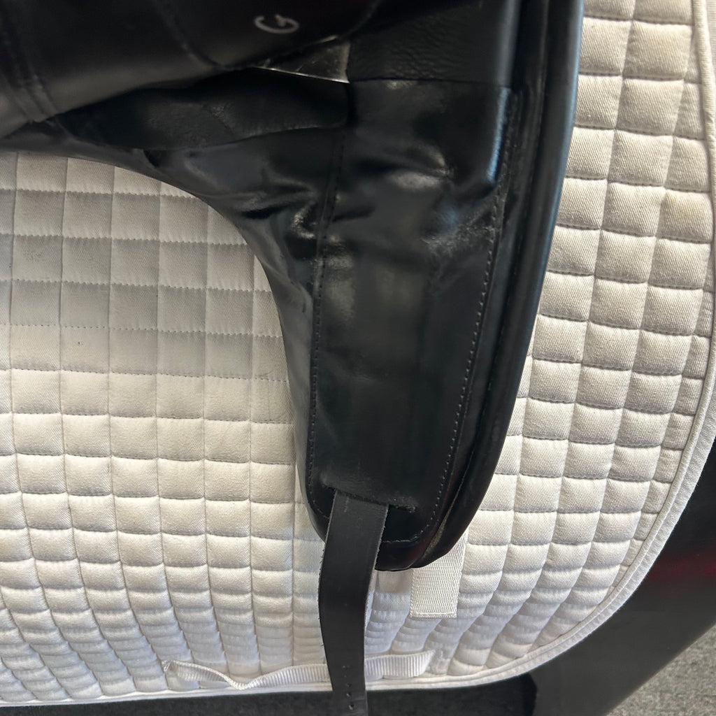 HOLD:  Used Custom Wolfgang Solo MKII 17.5" Dressage Saddle