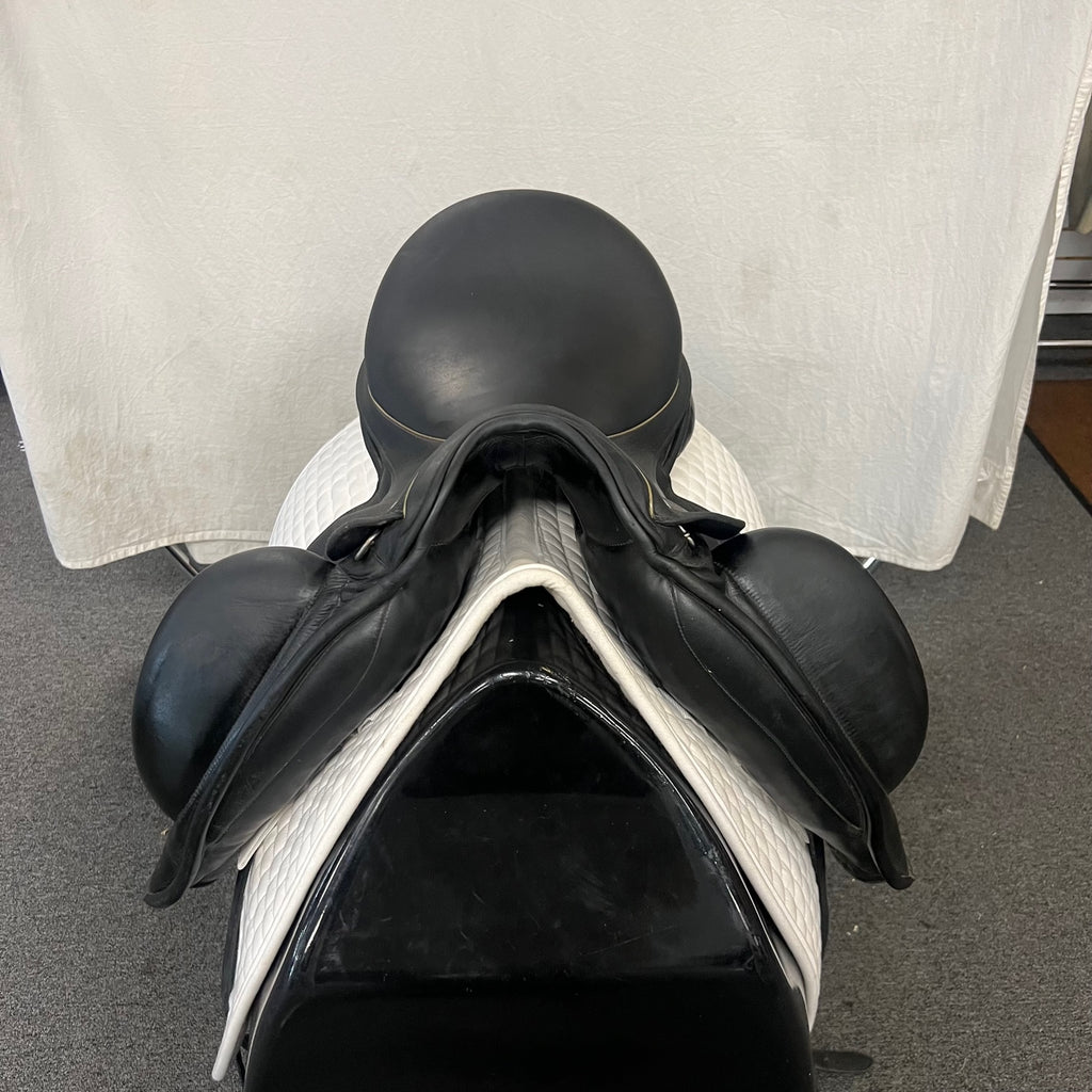HOLD: Used Custom Icon Alpha 17" Monoflap Dressage Saddle