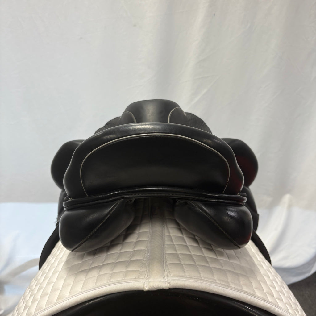 Used Custom Saddlery Wolfgang Omni Monoflap 17.5" Dressage Saddle