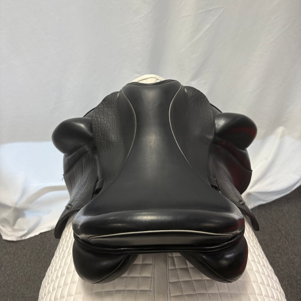 Used Custom Saddlery Wolfgang Omni Monoflap 17.5" Dressage Saddle