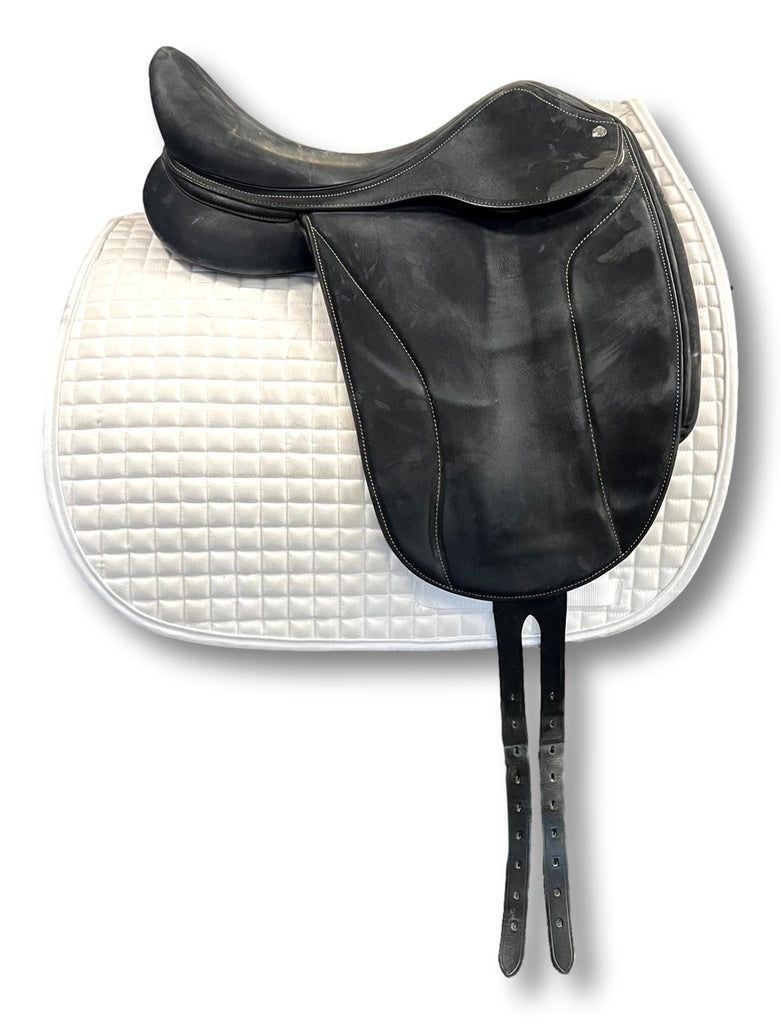 Used Dominique Barbier Deluxe Bison 17.5" Dressage Saddle