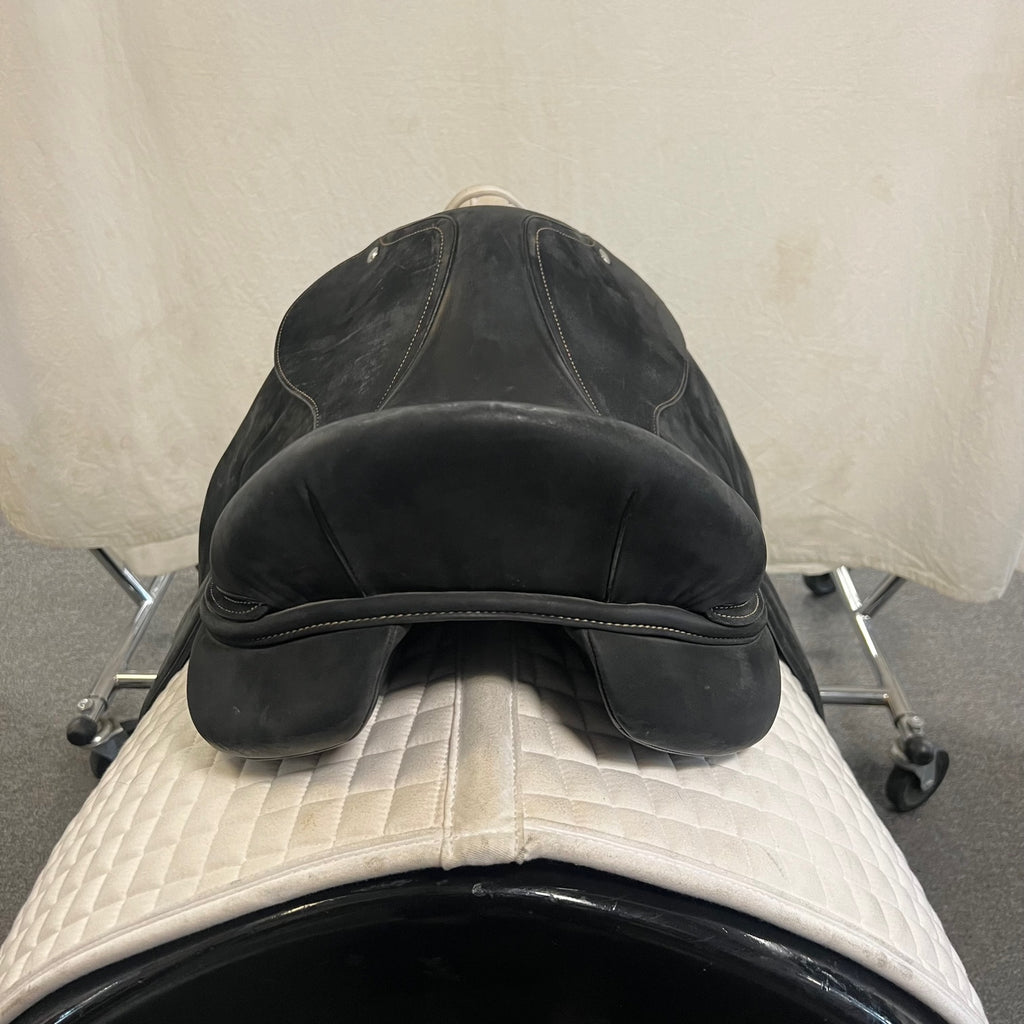 Used Dominique Barbier Deluxe Bison 17.5" Dressage Saddle