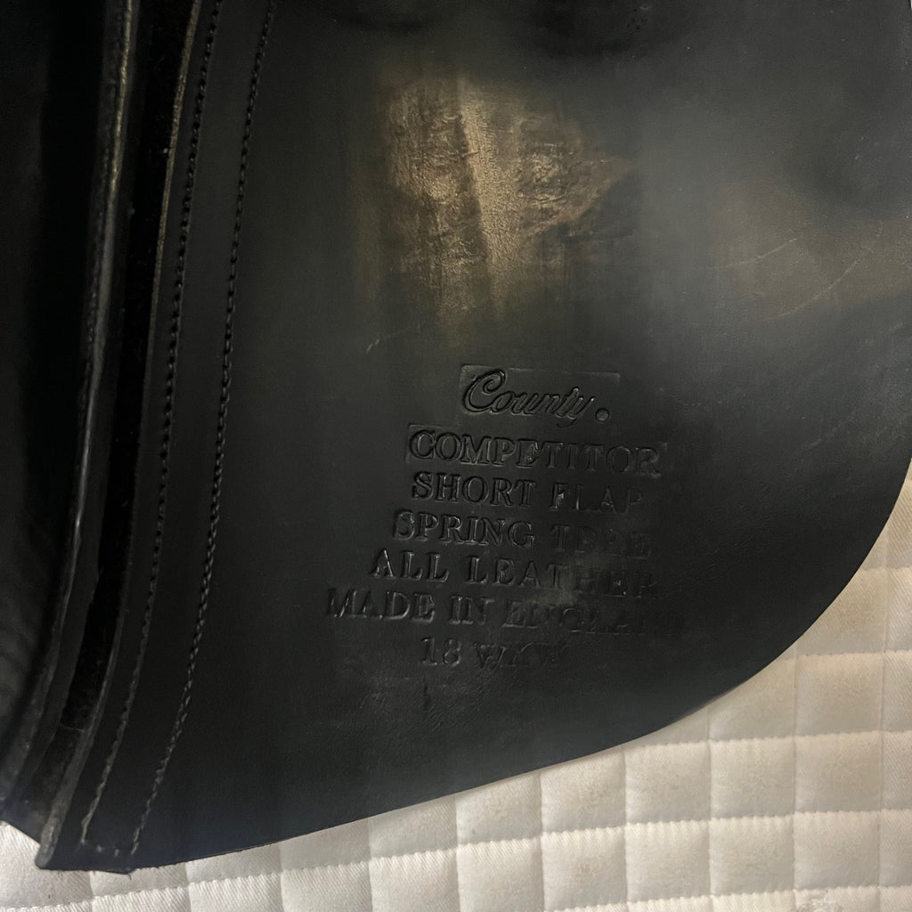 HOLD: Used County Competitor 18" Dressage Saddle