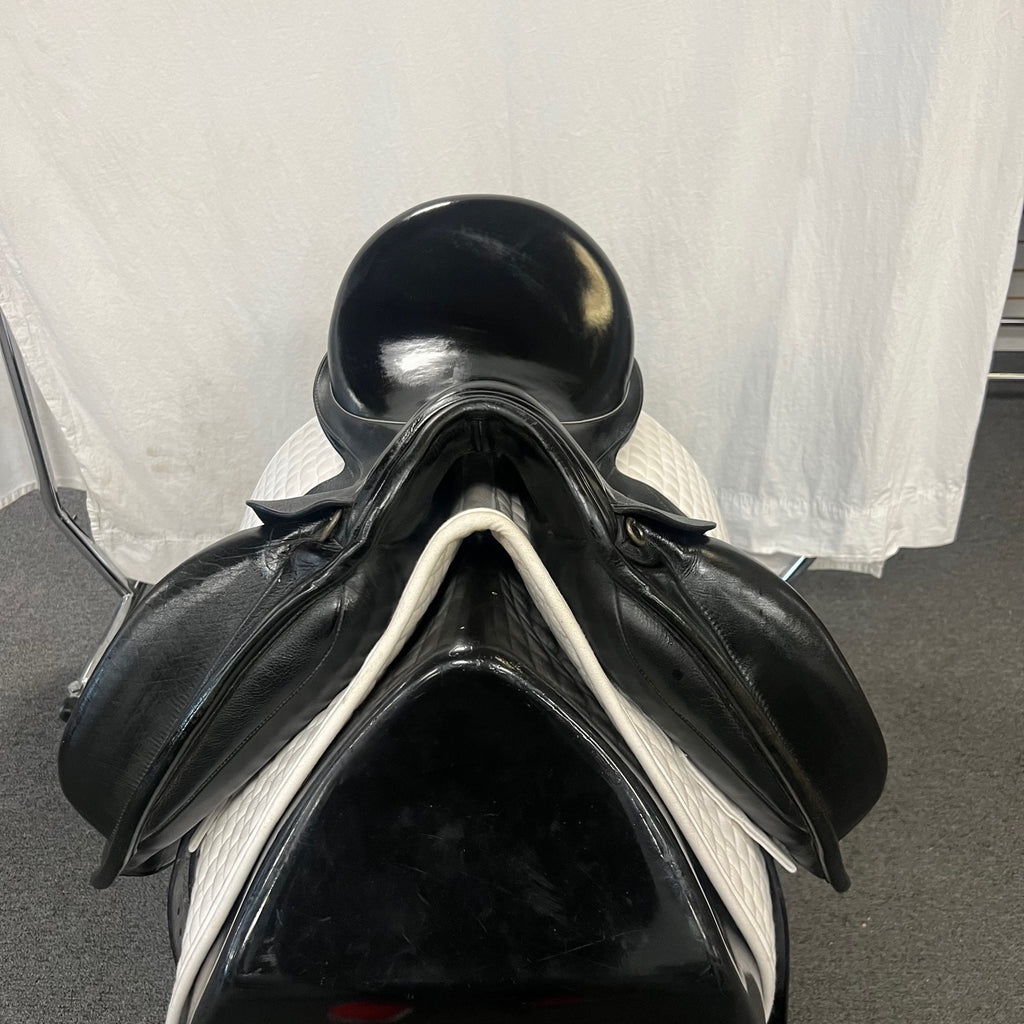Used Custom Icon Flight 17.5" Monoflap Dressage Saddle