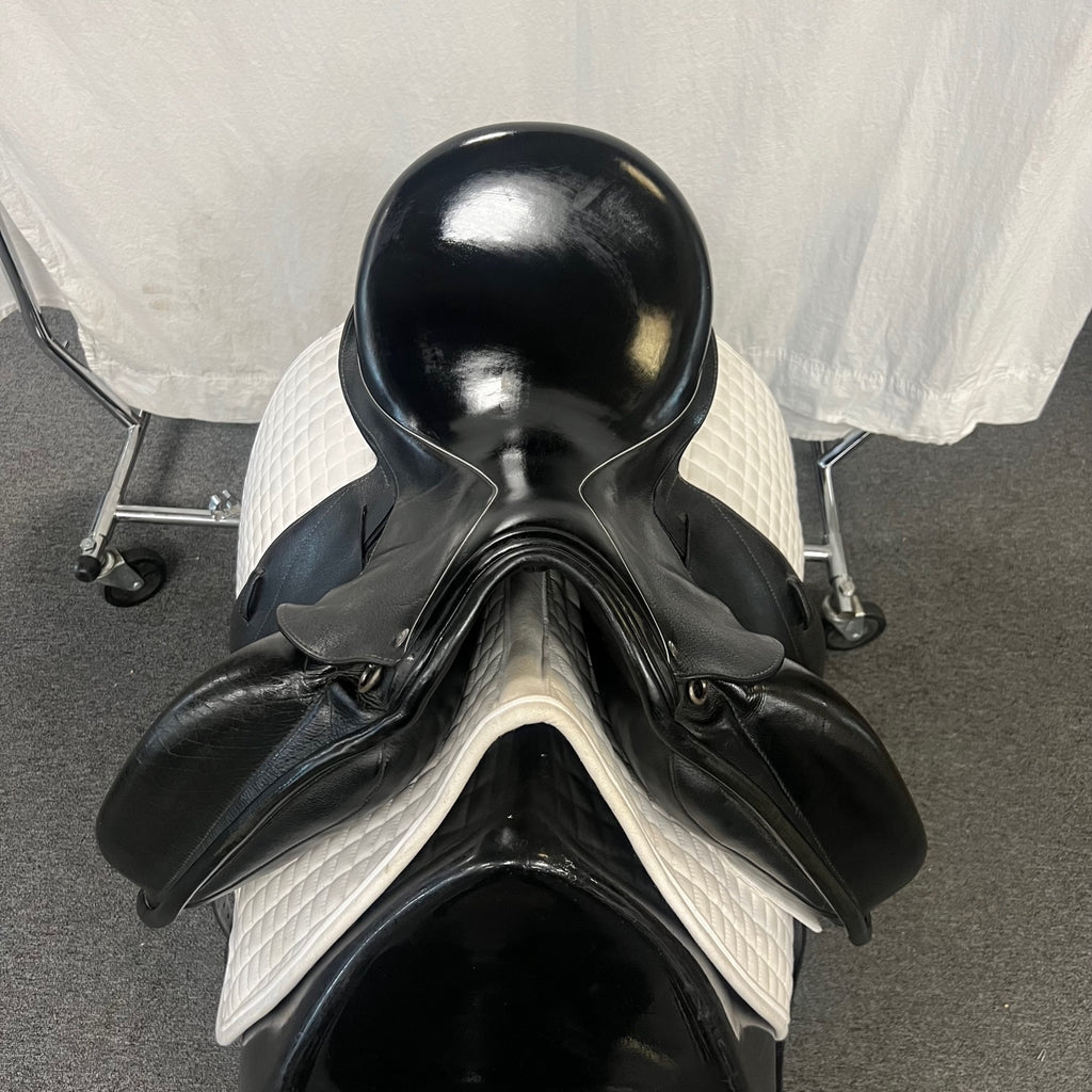 Used Custom Icon Flight 17.5" Monoflap Dressage Saddle