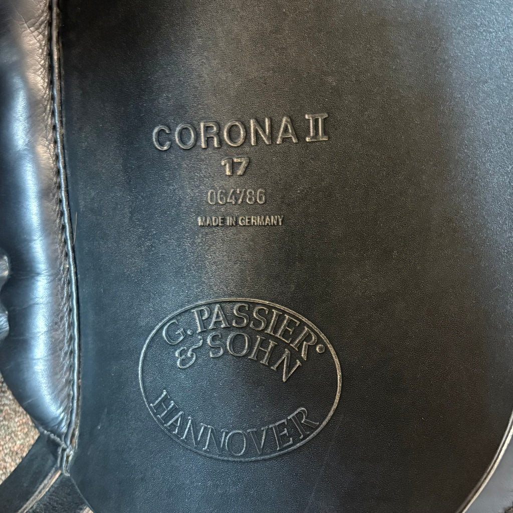 Used Passier Corona II 17" Dressage Saddle