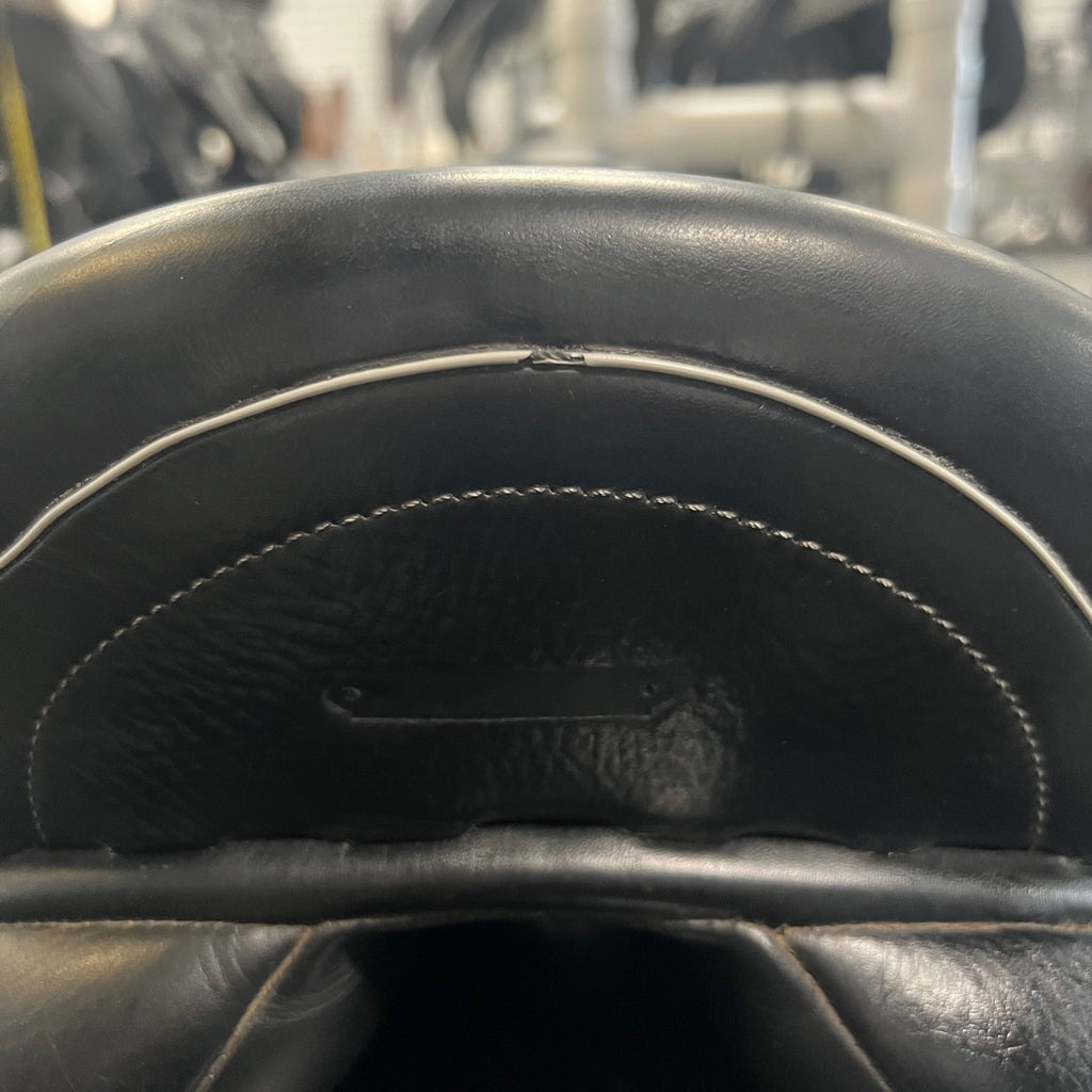 Used Custom Icon Flight 17.5" Monoflap Dressage Saddle